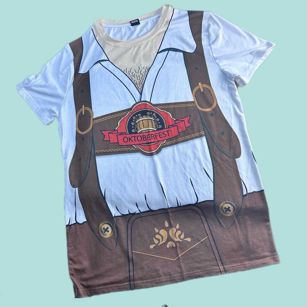 Funny World Men's Bayern Oktoberfest Costume T-Shirts skin Shirt